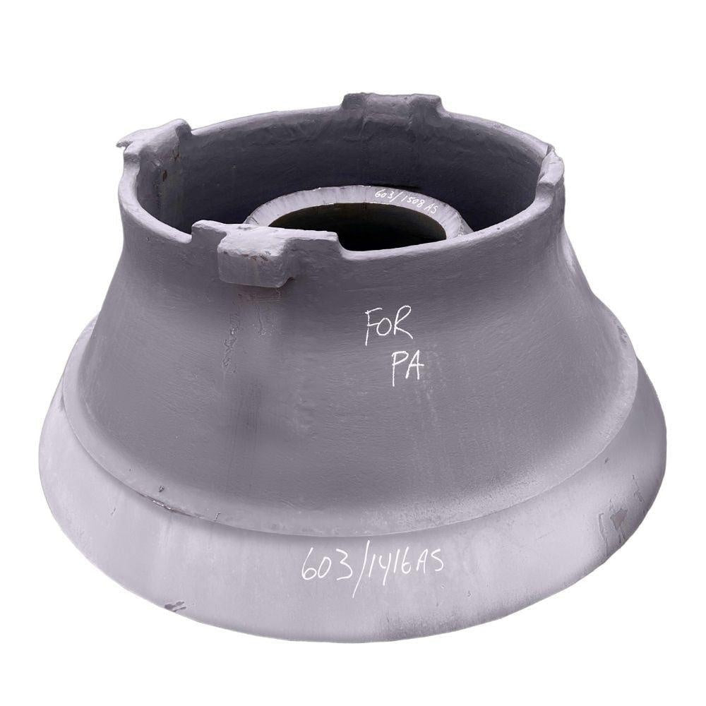 Emerald Parts | emeraldparts.com | 603/1416AS - 18% Manganese Medium Coarse Concave Cone - Powerscreen - Pegson | Cones Emerald Parts | emeraldparts.com | 603/1416AS - 18% Manganese Medium Coarse Concave Cone - Powerscreen - Pegson | Cones