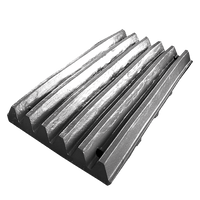 Emerald Parts | emeraldparts.com | FT 1108-2 - 18% Manganese Fixed Jaw Plate - Fintex | Fixed Jaw Crusher Plate